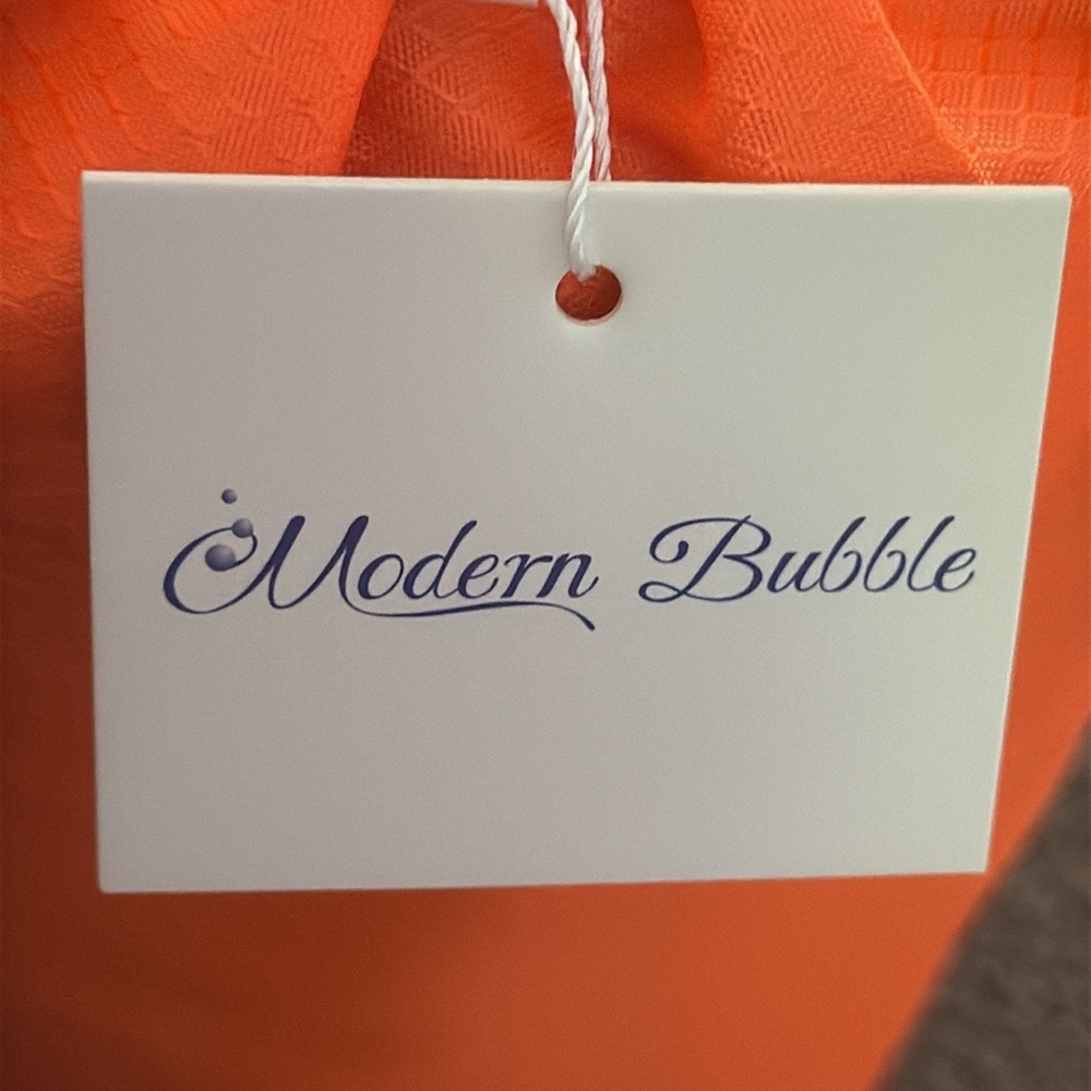 Modern Bubble Black Down Puffer Coat! In it’s signature orange bag! Size L - Picture 9 of 15